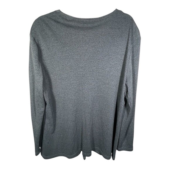 Herman Geist Vintage Charcoal Grey One Button Cardigan Sweater Size‎ Large - Picture 3 of 11